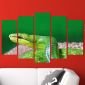 Декоративeн панел за стена с екзотичен зоо мотив - зелена мамба Vivid Home - 59435