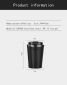 Двустенна термо чаша с вакуумна изолация Asobu Cafe Compact 380 мл - цвят черен - 164554