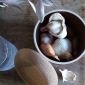 Керамичен канистер за чесън с капак Emile Henry Garlic Pot 14,5 см - цвят бежов - 178347