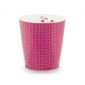 Чаша с чиния Pip Studio Royal Tiles, 230 мл, тъмно розово - 578573