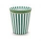 Чаша с чиния Pip Studio Royal Stripes, 230 мл, тъмно зелен - 578599
