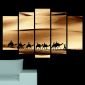 Декоративен панел за стена с пустинен пейзаж и керван камили Vivid Home - 59689