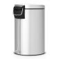 Кош за смет с педал Brabantia Classic Metallic Grey, 12 л - 195350