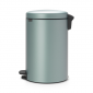 Кош за смет с педал Brabantia NewIcon Metallic Mint, 20 л - 195974