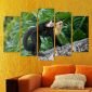 Декоративeн панел за стена с екзотична двойка маймунки Vivid Home - 59507