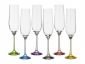Комплект 6 бр. чаши за пенливи вина Bohemia Crystalex Rainbow 190 мл - 250015