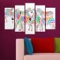 Декоративен панел за стена с пъстроцветни зебри Vivid Home - 58287
