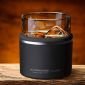 Чаша с термоизолираща основа Asobu Whiskey Kuzie - черна - 553683