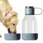 Бутилка за вода с купичка за куче Asobu Dog Bowl- 1,5 л, синя - 553788