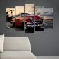 Декоративен панел за стена с червен ретро автомобил Vivid Home - 58314