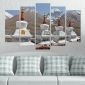 Декоративeн панел за стена с изглед на монументи с алпийска визия Vivid Home - 59498