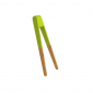 Бамбукова щипка за суши и хапки Pebbly 15 см - зелена - 243070