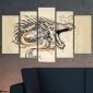 Декоративен панел за стена с графично изображение на дракон Vivid Home - 59919