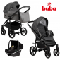 Бебешка количка Buba Karina Light 3в1 - 202 Dark Grey - 572320