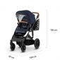 Бебешка количка KinderKraft PRIME 2в1 - синя - 570065