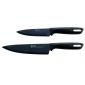 Комплект от 2 бр. кухненски ножове на майстора IVO Cutelarias Titanium Evo - черни дръжки - 100482