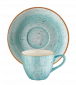 Чашка с чинийка Bonna Aura Aqua 70 мл - 180203