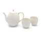 Порцеланов сет за чай с 2 броя чаши и стоманен филтър Bredemeijer Canterbury - бял, 1,2 л - 563767