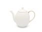 Порцеланов сет за чай с 2 броя чаши и стоманен филтър Bredemeijer Canterbury - бял, 1,2 л - 563769