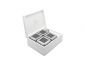 Бяла бамбукова кутия за чай с 4 канистъра и дозаторна лъжица Bedemeijer - 563785