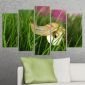 Декоративeн панел за стена с импресия в зелено - натура Vivid Home - 59426