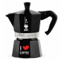 Кафеварка Bialetti "I Love Coffee" Moka Express Black 6 чаши - черна - 569519