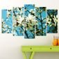 Декоративен панел за стена с  разцъфнало пролетно дръвче в бяло Vivid Home - 59856