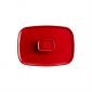 Керамичен правоъгълен капак за тави EH 9652 Emile Henry - цвят червен - 183809