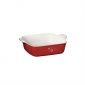 Правоъгълна форма за печене Emile Henry Square Dish 20 х 23 см - цвят бяло и червено - 234548