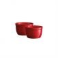 Комплект 2 броя керамични купички / рамекини Emile Henry Ramekins Set N°9 - цвят червен - 177329