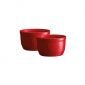 Комплект 2 броя керамични купички / рамекини Emile Henry Ramekins Set N°10 - цвят червен - 178071