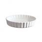 Керамична дълбока форма за тарт Emile Henry Deep Flan Dish 28 см - цвят бял - 181746