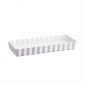 Керамична плитка провоъгълна форма за тарт Emile Henry Slim Rectangular Tart Dish 36/15 см - цвят бял - 177870