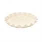 Керамична форма за тарт Emile Henry Ruffled Tart Dish 33 см - цвят екрю - 177137