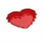 Керамична форма за тарт (сърце) Emile Henry Ruffled Heart Dish 33 х 29 см - цвят червен - 177155
