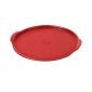 Керамична плоча за пица Emile Henry Medium Ridged Pizza Stone 34 см - цвят червен - 177248