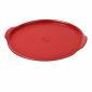 Керамична плоча за пица Emile Henry Ridged Pizza Stone 40 см - цвят червен - 216693