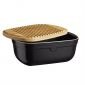 Керамична кутия за хляб с дъска за рязане Emile Henry Bread Box - трюфел - 565705