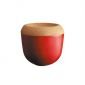 Керамичен канистер за чесън с капак Emile Henry Garlic Pot 14,5 см - цвят червен - 177954
