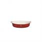 Керамична овална форма за печене Emile Henry Individual Oval Dish 14 х 21 см - цвят бяло и червено - 219053