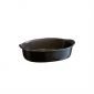 Керамична овална форма за печене Emile Henry Small Oval Oven Dish 27,5/17,5 см - цвят черен - 177966
