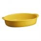 Керамична овална форма за печене Emile Henry Large Oval Oven Dish 41,5/26,5 см - цвят жълт - 181672
