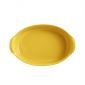 Керамична овална форма за печене Emile Henry Small Oval Oven Dish 27,5/17,5 см - цвят жълт - 181944