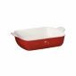 Правоъгълна форма за печене Emile Henry Rectangular Dish 34 х 24 см - цвят бяло и червено - 219056