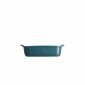 Керамична правоъгълна форма за печене Emile Henry Individual Oven Dish 22/15 см - цвят синьо-зелен - 216305