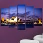Декоративен панел за стена с нощен изглед от Сидни Vivid Home - 59751