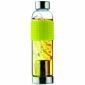 Стъклена термо бутилка с филтър за чай Asobu Ice T 2 Go 400 мл - цвят жълт - 163517