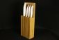Комплект от 4 броя керамични ножове с бамбуков блок Kyocera - 171035