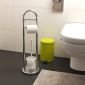 Комплект стойка за тоалетна хартия и четка за тоалетна Kela Fabio - хромиран - 552097