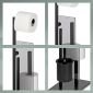Комплект стойка за тоалетна хартия, четка и държач за резервни ролки Kela Style 2.0 - черна, свободно стояща - 586567